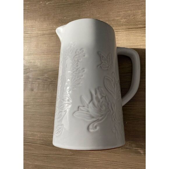 Pier1 Ceramic Botanical Design Pour Pitcher - Picture 5 of 8
